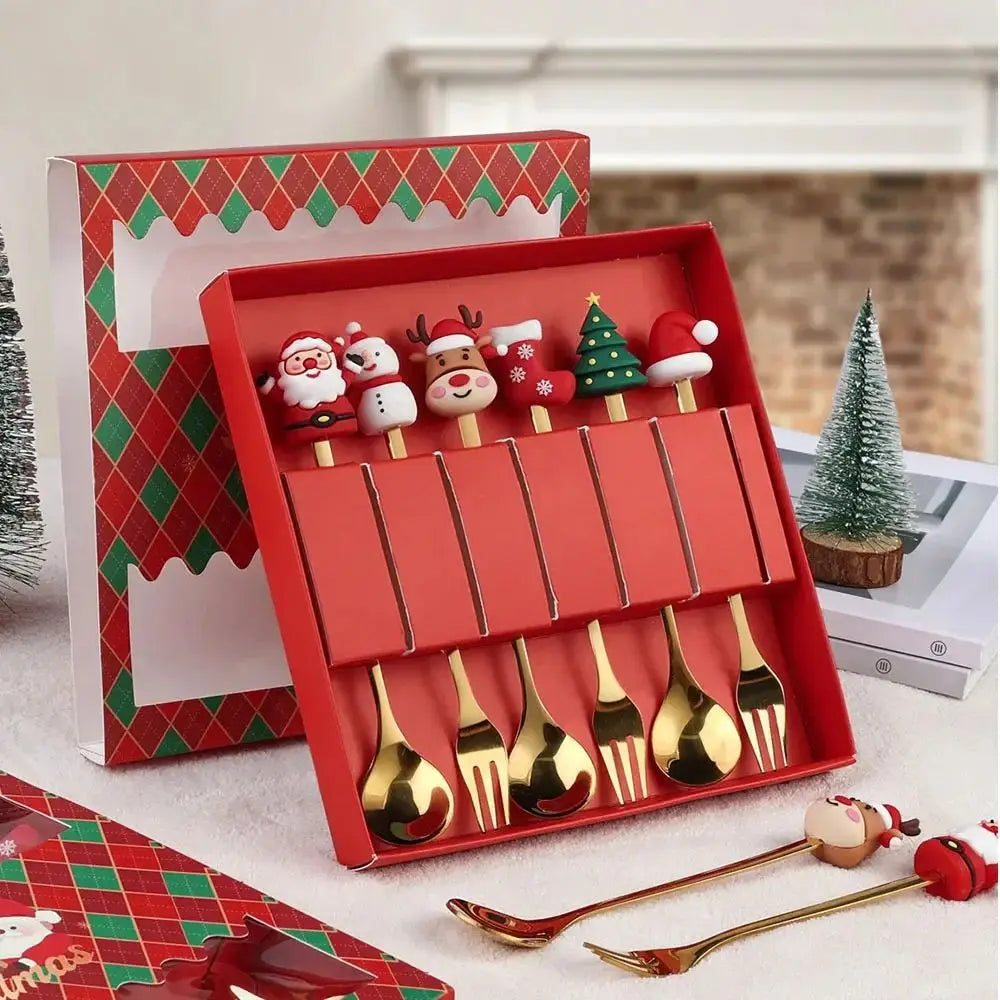 Christmas Stainless Steal Set