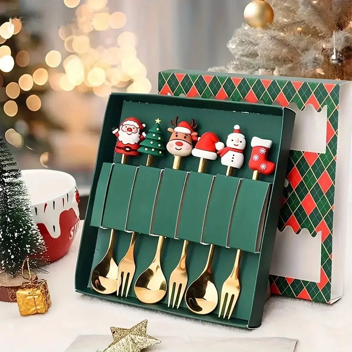 Christmas Stainless Steal Set