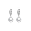 Elegant Silver Pearl Earrings